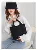 Japanese-Style Mille-Feuille Large Capacity Canvas Tote Bag