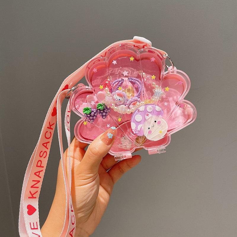 Children's Cute Cartoon Fruit Pendant Bracelet Set with Lucky Dragon - Birthday Gift Box