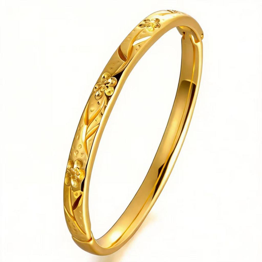 Heart-Shaped Stainless Steel Bracelet for Girls - Light Luxury, Fashionable, Simple, Versatile, Non-Fading Wristband
