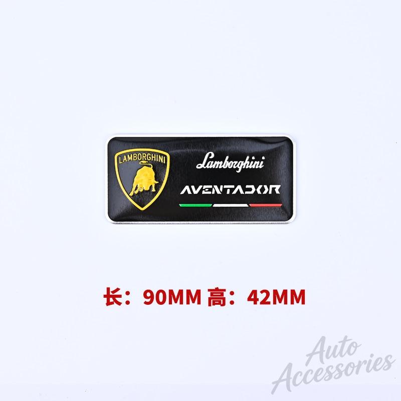 3D Aluminum Auto Badge Sticker Body Trunk Window Decoration Decal For Lamborghini Urus Huracan Aventador Modification Accessory
