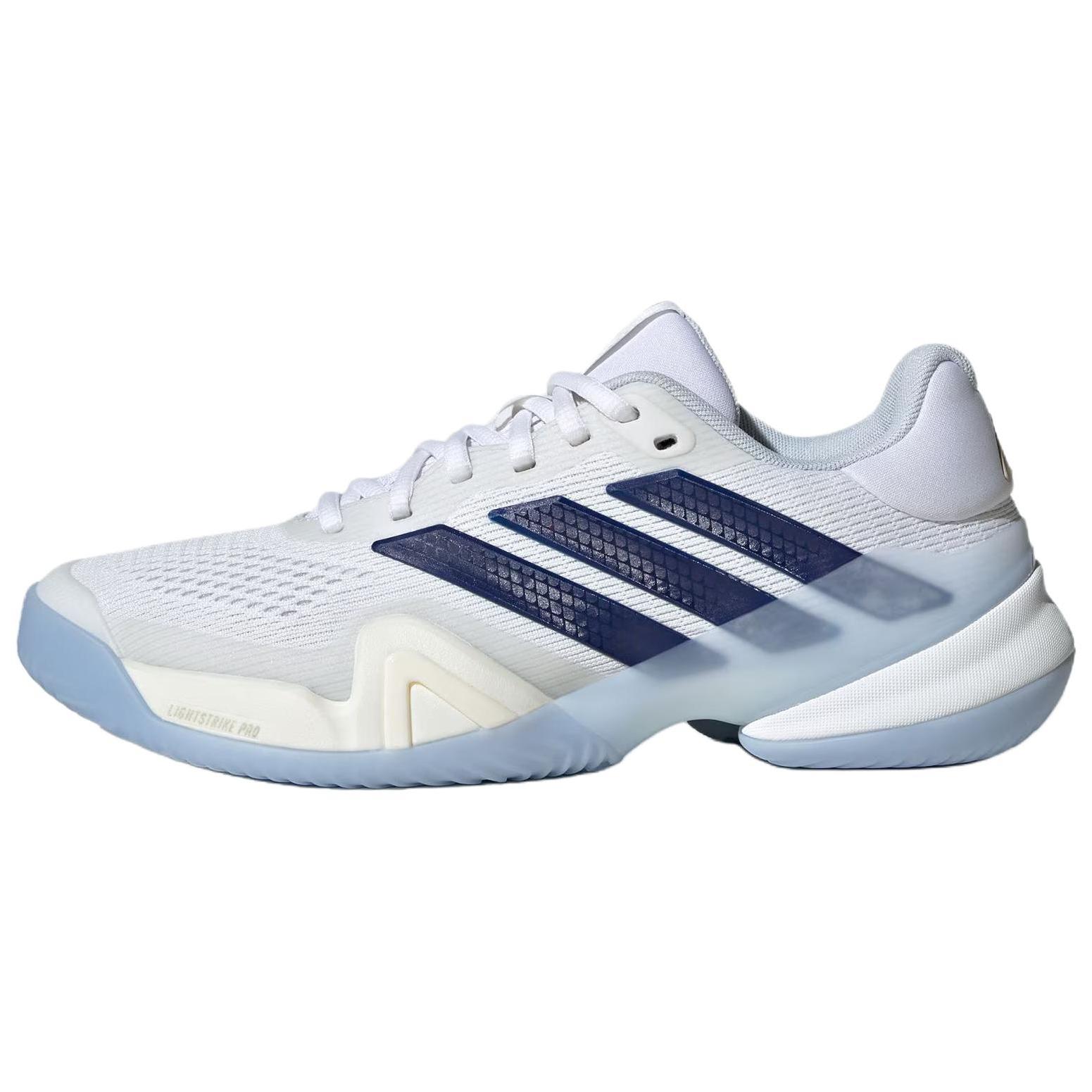 Adidas Barricade 14 Comfortable Fit Low Top Tennis Shoes Women sneaker White Blue JS4112 36