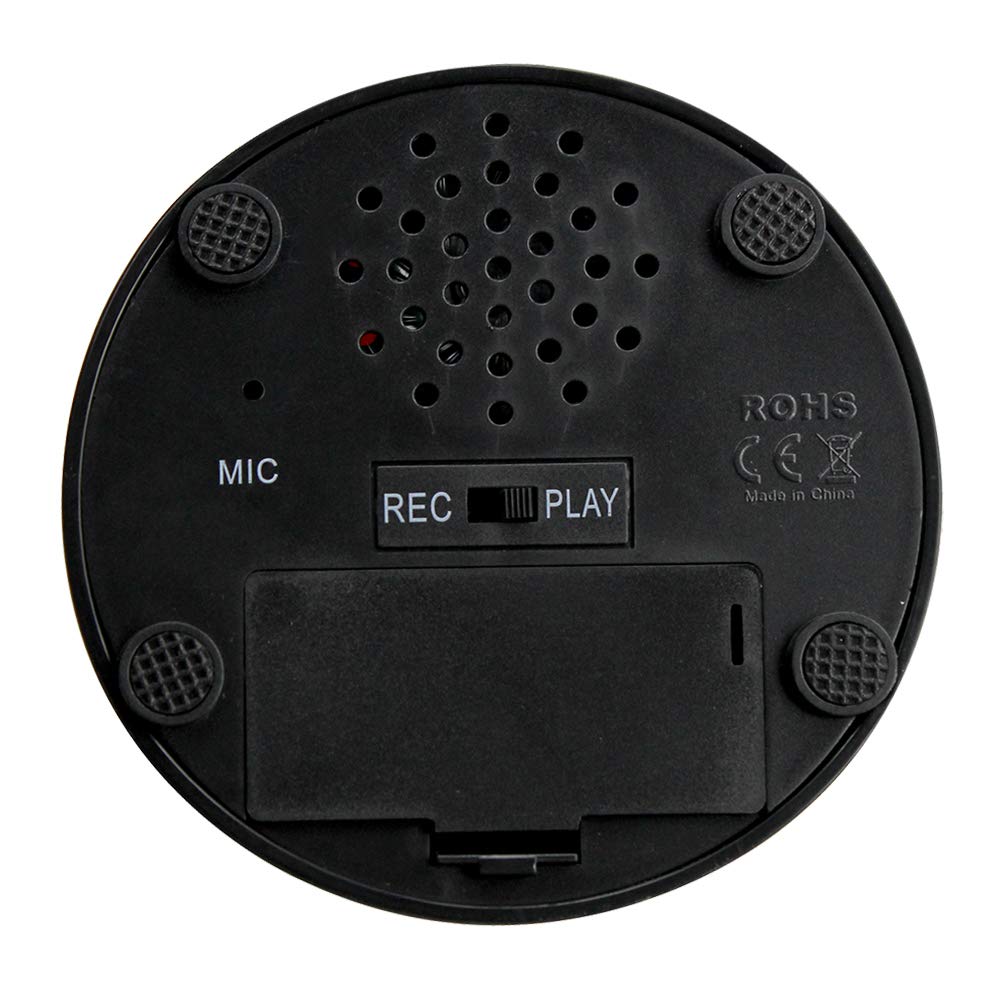 Answer Buzzer, Recording Toy Button with Sound and Quick Answer Button (Red+Black-M4)