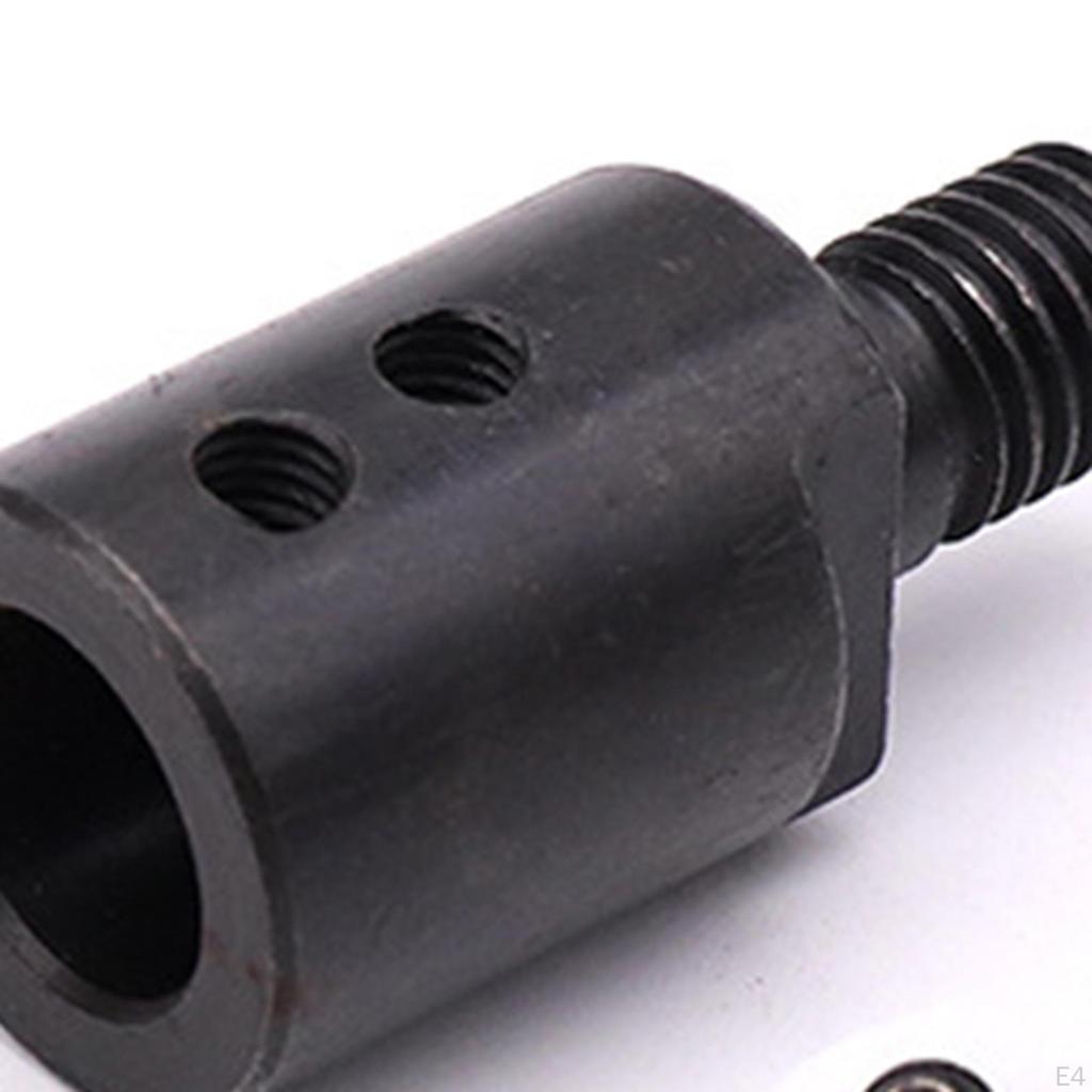 5 Set Angle Grinder Motor Shaft Connector M10 Thread Converter Alloy Steel for Saw Blade with L