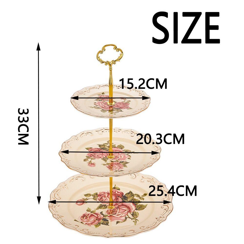 Luxury Cake Plate Nordic Dessert Plates Rack INS Snack Tray  Party Supplies