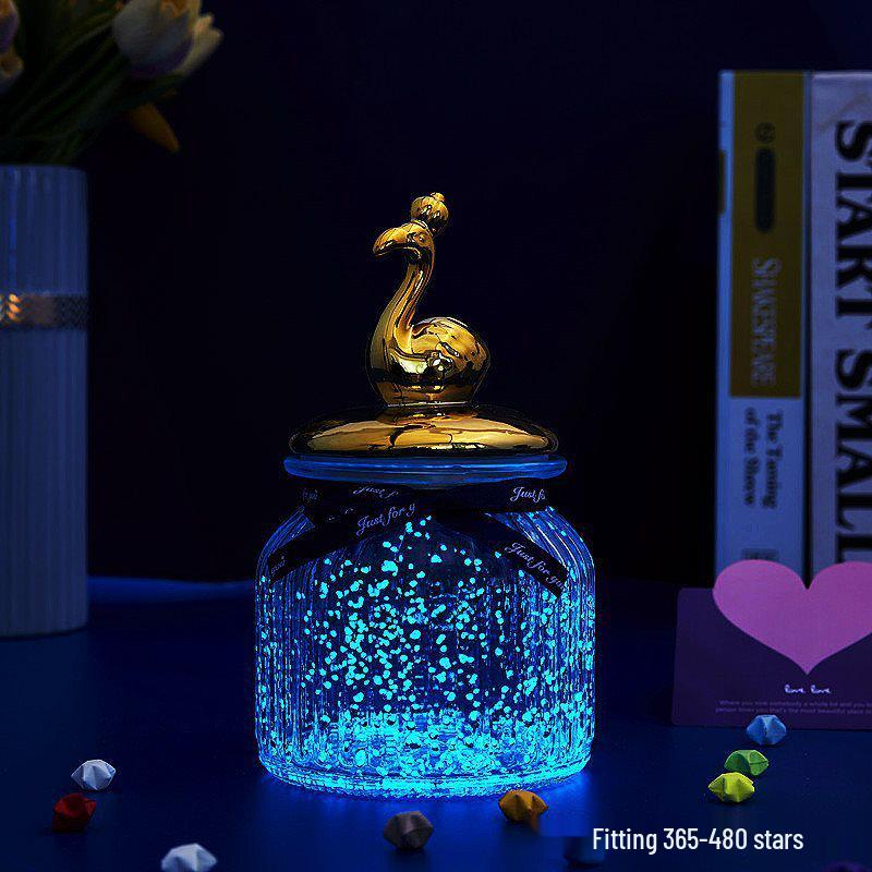 Luminous Glow-in-the-Dark Star Bottle Ornament - Creative Gift for Birthdays or Valentine's Day
