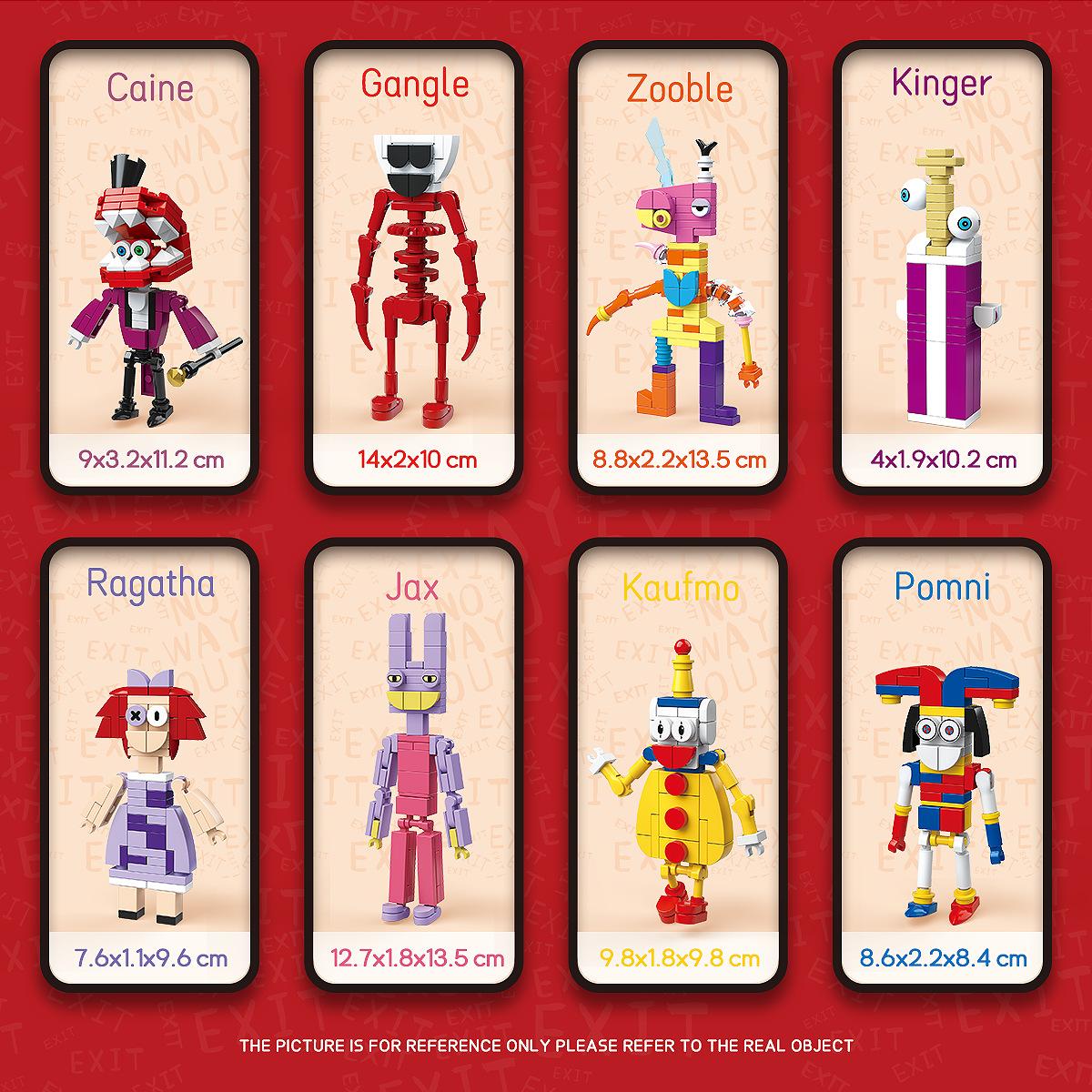 

8 шт. 3D детский кибер-цирковой блок, пластиковый игровой конструктор для подростков и детей, удивительный цифровой цирк