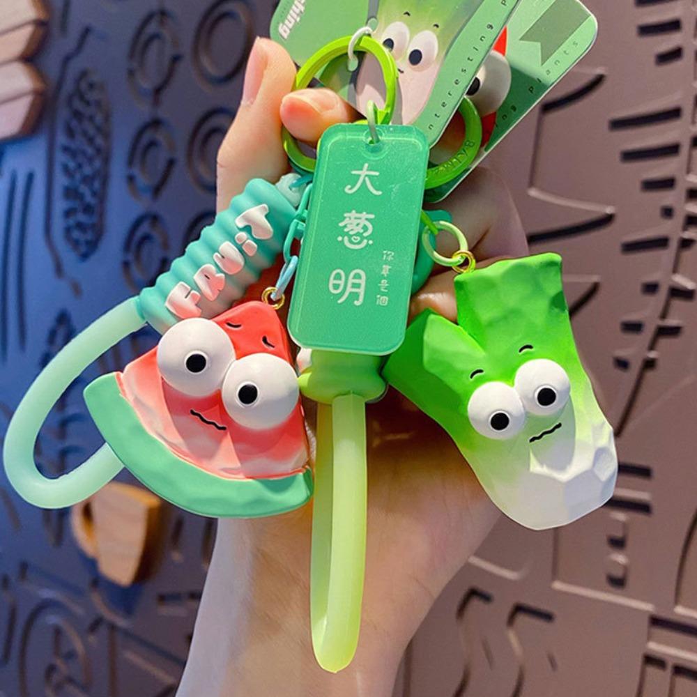Pendant Vegetable Keychain Watermelon Resin Fruit Keyring Resin Fruit Keychain Schoolbag Pendant