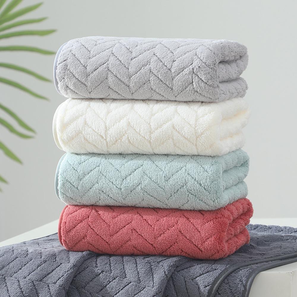 Coral Fleece Solid Color Towel Hand-Wiping Towel for Bathroom Kitchen and Daily Home Use