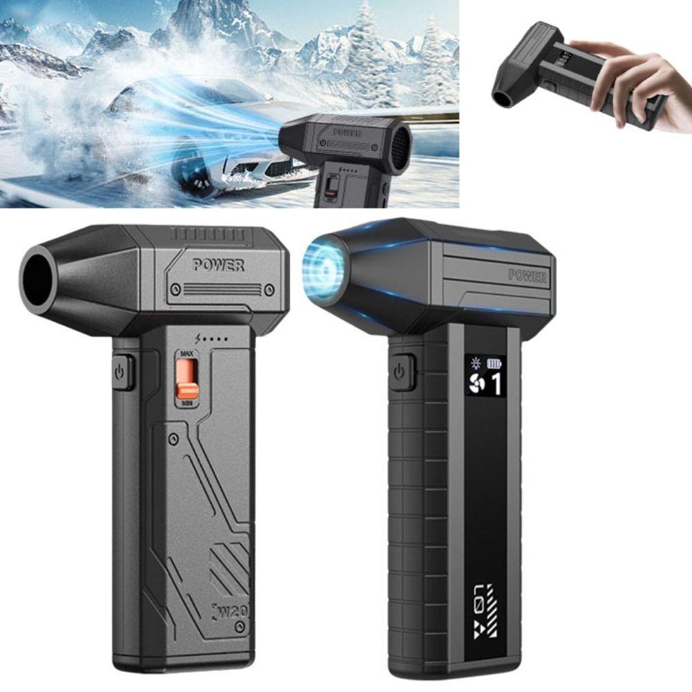Brushless Motor Violent Turbofan 130000RPM LED Light Fan Portable Use