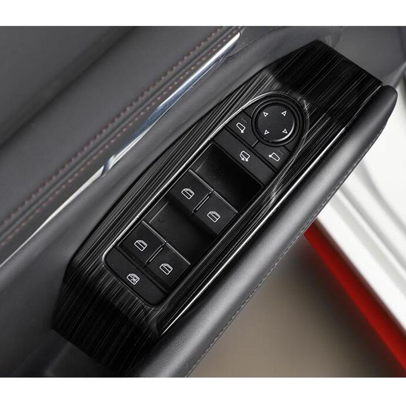 For Mazda 3 Mazda3 Axela M3     Car Door Window Glass Interior Armrest Lift Switch Button Trim Frame Stick 7pcs