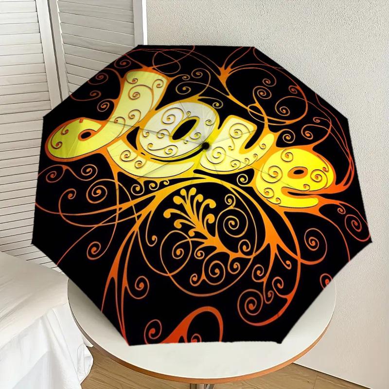 

1pc Love Swirls Artwork Umbrella with Plastic Handle,Suitable for All Seasons Home Travel Outdoor UmbrellaDD595