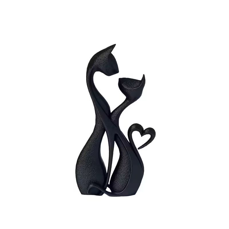 Elegant Cat Statue, Designer Home Decor for Living Room and Bedroom, Exclusive Gift for Animal Lovers and Collectors