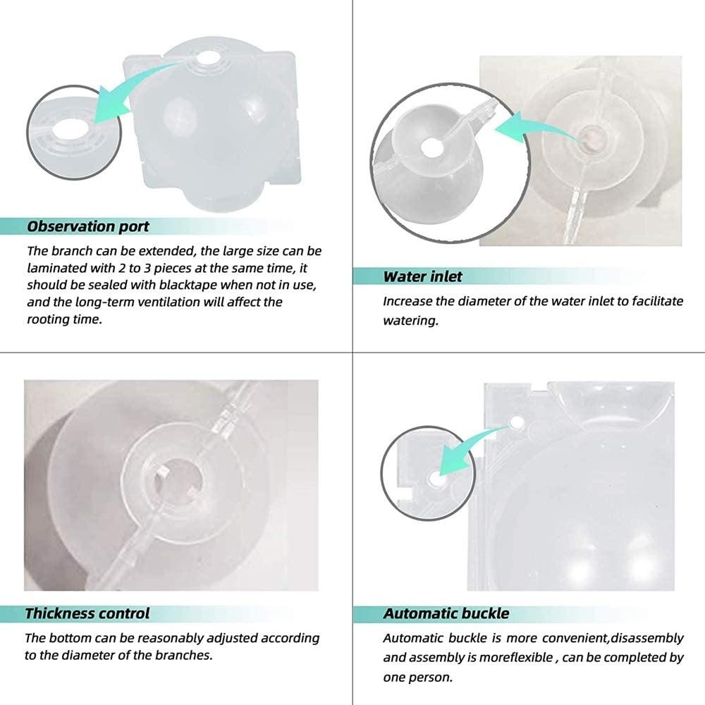 10PCS Clear Reusable Plant Rooting Grow Box Propagation Ball Grafting Box Clear