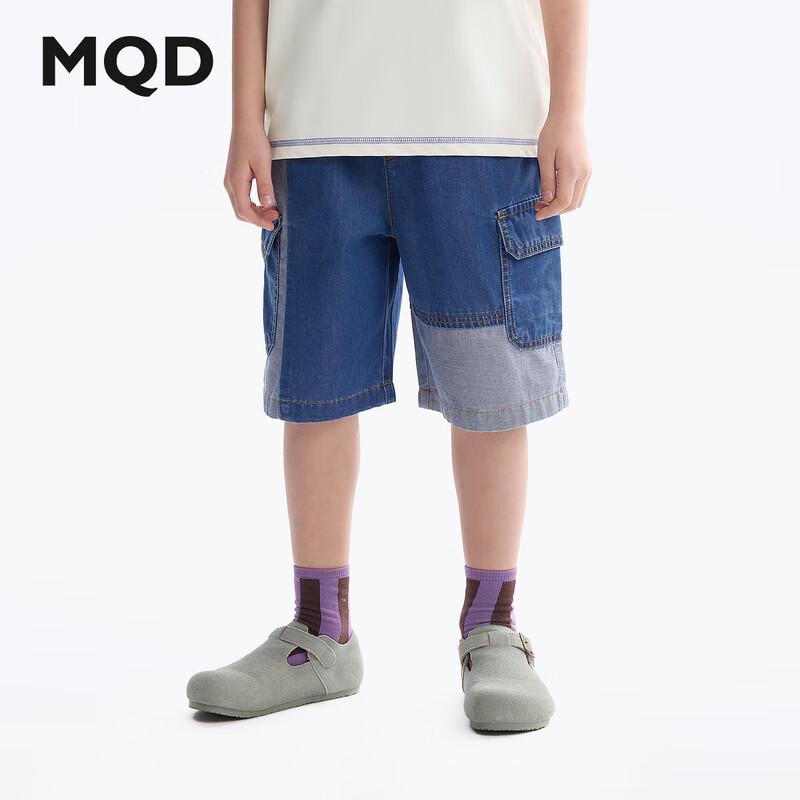 MQD Boys  Spliced Denim Shorts 160