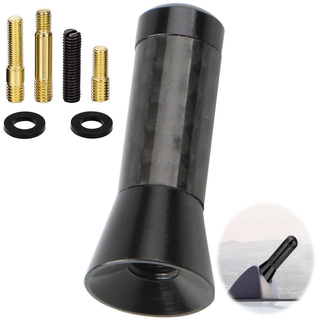 Car Radio Antenna Short Antenna for Car AM/FM Short Antenna (Black/3.5cm) High Sensitivity Mast