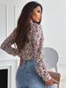 2024 Autumn Fashion Multicolor Long Sleeve Printed Women's Blouse Shirt