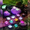 20PCS Glow-in-the-Dark Mini Resin Frog Figurines - UV/Blacklight Activated Glow Vibrant Colors for Terrarium DIY Garden Decor