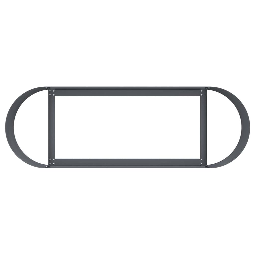 Raised Garden Bed Anthracite Grey 120 X 40 X 40 Cm