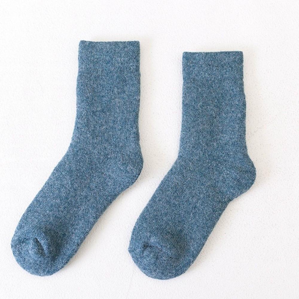 Solid Color Thermal Long Socks Breathable Stockings New Warm Socks  Winter