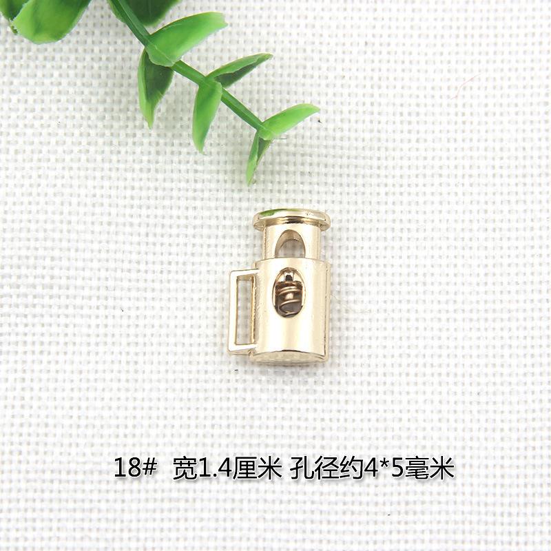 Clothing Metal Spring Buckle Buckle Rope Buckle Alloy Pig Nose Buckle Down Jacket Bell Rope Buckle Elastic Buckle