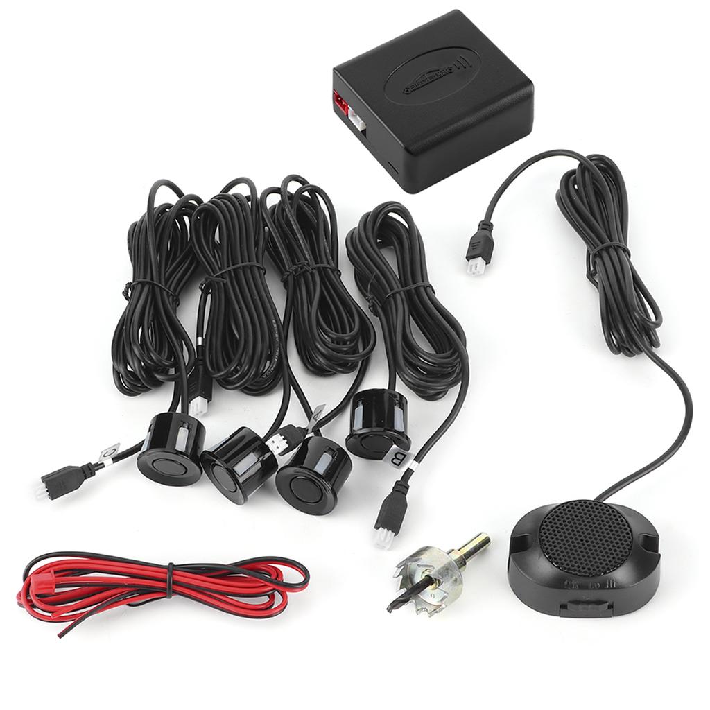 Car Parking Sensor Backup Radar Reversing Assistance Aid Kit with Audio Buzzer Alarm