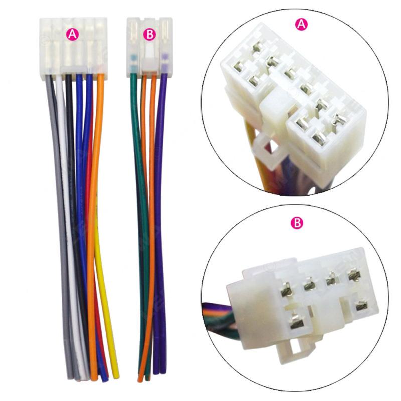 Car Audio Stereo Wiring Harness Adapter Plug Cd Machine Modified Wire Male Harness Replacement Parts