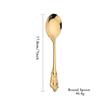 Vintage Western Gold Plated Cutlery Dining Knife Fruit Fork Teaspoon Butter Knife Set Luxury Dinnerware Engraving Tableware Set