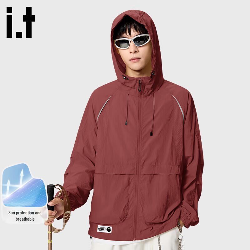 Fingercroxxit Men's Outdoor Hooded Sun Protection Jacket