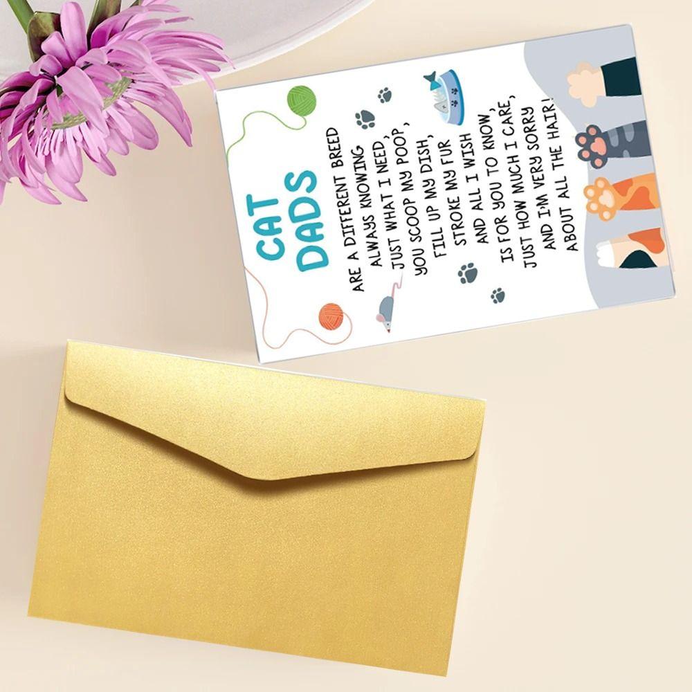 

Coated Paper Thank You Cards Brown Custom Cards Gifts Greeting Card Wrapping Envelope Friends коричневый