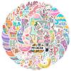 Easter Bunny Sticker Set: 50 Waterproof Decals for Phone, Water Bottle, Car - Creative Decor for Students