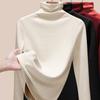 Wool Silk Turtleneck Bottoming Shirt Women's Autumn Clothes Thermal Underwear Heating Warm Velvet Inner Long-sleeved Top Winter
