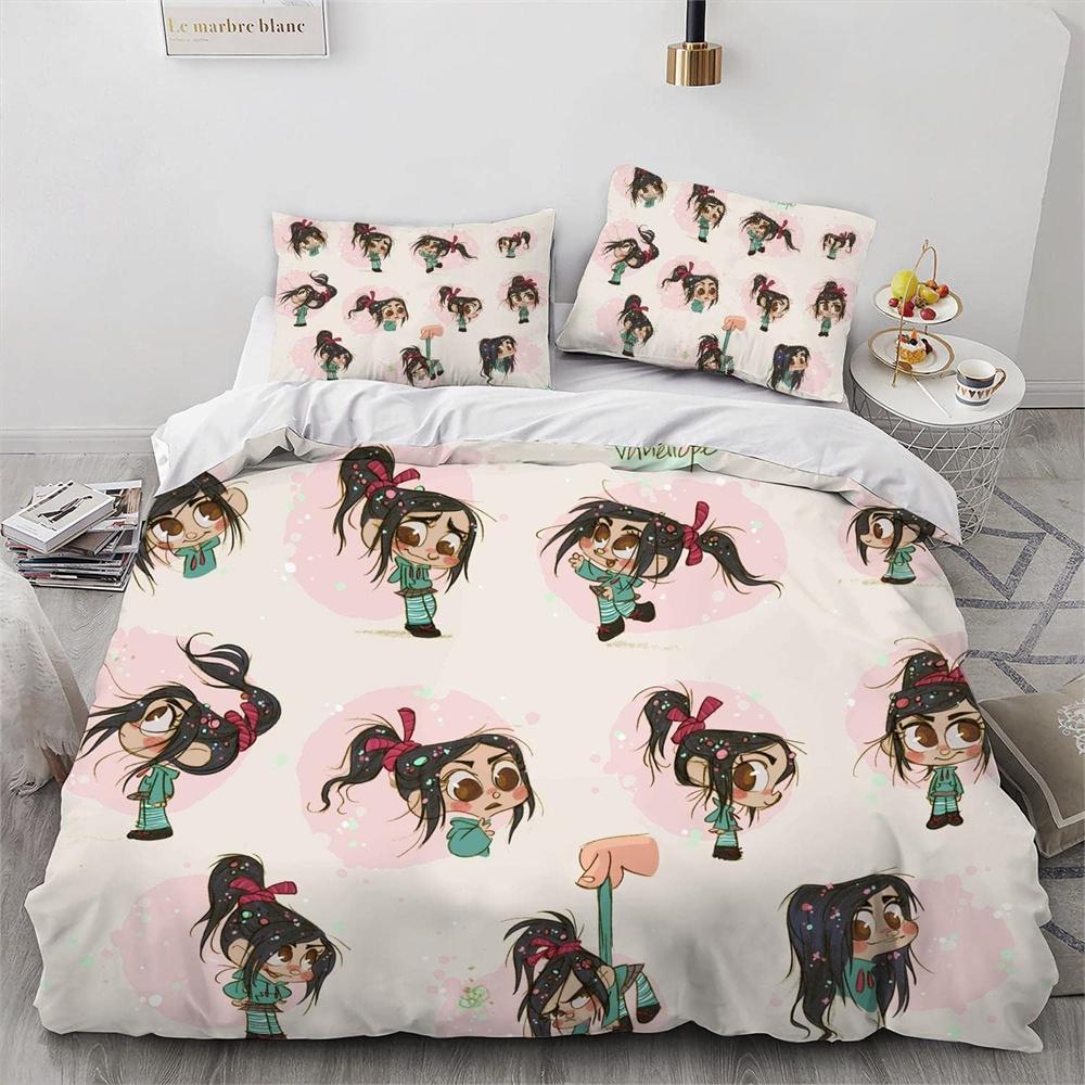 Wreck-It Ralph Bedding Set 3D Printing Duvet Cover Anime Bedding Sets With Pillowcase