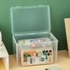 Aufbewahrungsbox klar mit Klappdeckel - Ideal für Handyhüllen, Schreibwaren, Schreibtisch-Organizer, Kleinteile & Schmuck - Perfekt für Homeoffice