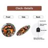 30x30cm Round Glass Wall Clock with a Design that is Both Current and Enduring