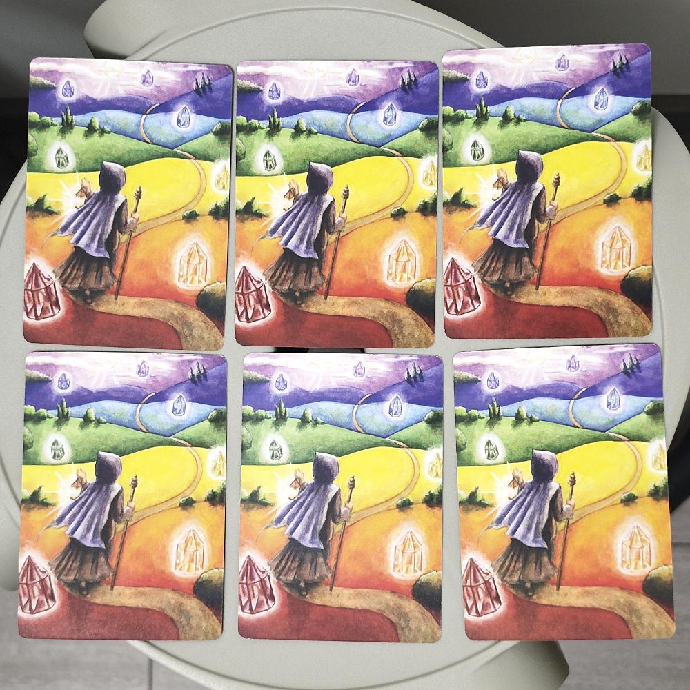 Karty Wyroczni Mądrości Czakr Narzędzie Duchowe do Transformacji Twojego Życia Edycja Hiszpańska 10.4*7.3cm 49 Szt. Kart Wyroczni