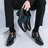 Fashion Men Business Dress Shoes Casual Comfortable Breathable Height Increasing Fashionable Pointed Leather Shoes Banquet Shoes 38-46