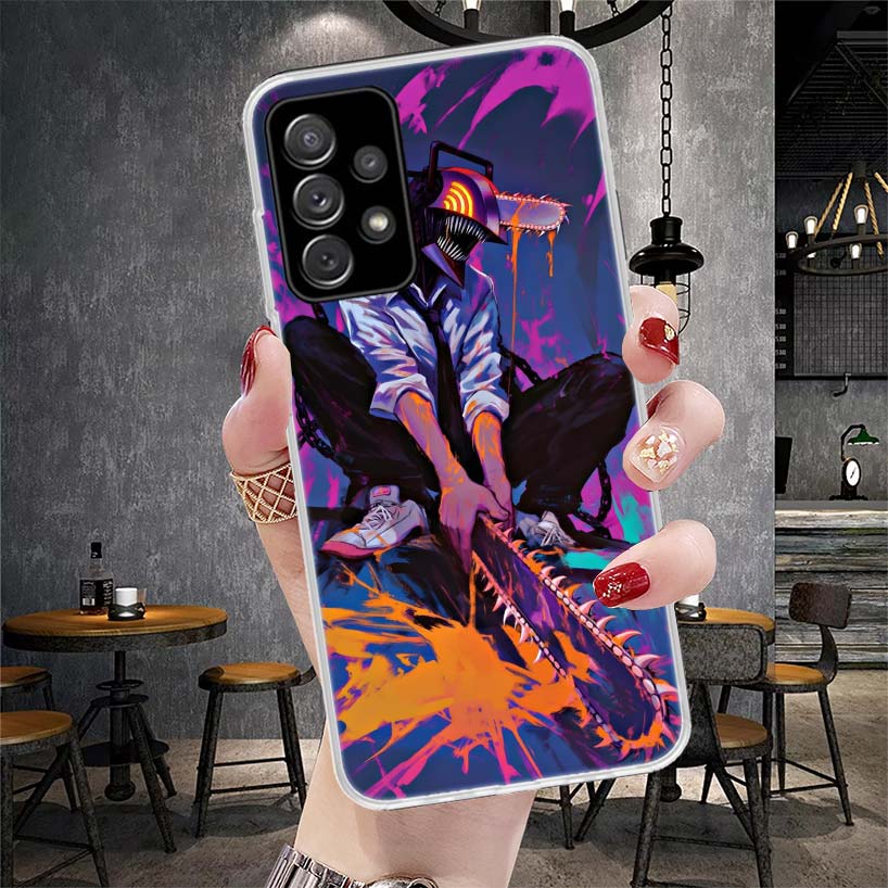 C-Chainsaw Mans Denji Soft Phone Case For Samsung Galaxy S22 S23 S24 S25 Edge S26 Ultra S20 FE S21 Plus + Fundas Coque Galaxy S2