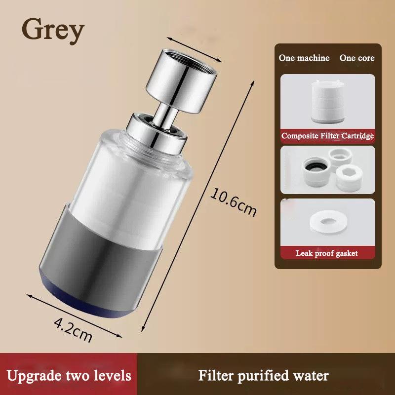 New 2 Mode Kitchen Faucet Spray Head Filter Adjustable 360° Rotary Splashback Tap Nozzle Bubbler Kitchen Sink Faucet Aerator