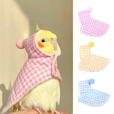 Thick Warm Bird Cape Clothes for Parrot Budgie Lovebird Cockatiel Outdoor Wear