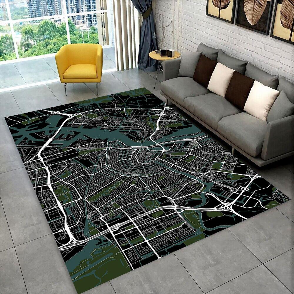 27 Style Sports City Event Map Racing Track Carpet Rug for Home Living Room Bedroom Sofa Doormat Decor,kids Non-slip Floor Mat