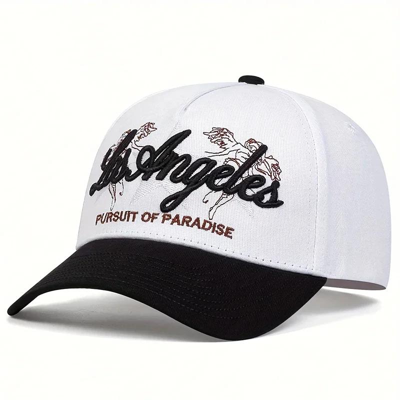 Yiran bag Mode Los Angeles Borduur Baseballpet Katoenen Snapback Hoed Unisex Hip Hop Trucker Petten Mannen Vrouwen Buiten Zonnehoeden Gorras