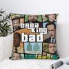 Heisenberg Breaking Bad Square Pillow Covers Polyester Car 90s TV Cushion Cover Funny Decorative Pillowcase 45*45