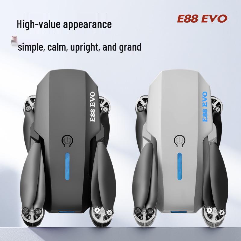 E88 Brushless Drone with Optical Flow, Obstacle Avoidance, Dual 4K Cameras, Aerial Photography, Four-Axis Control, and Remote Operation