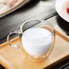 Lv Chang Ming Double-Layer Glass Coffee Mug with Handle