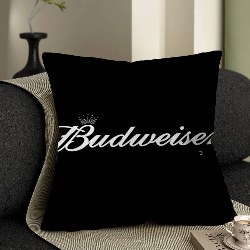 

Classic Beer Brand BBudreiser Personalized Pillow Dust Cover Bedroom Kids Party Decoration Pillowcase Birthday Children Gift 30x30 cm
