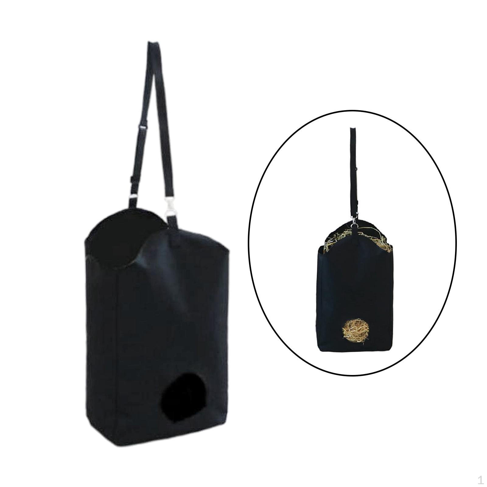 Portable Horse Hay Bag, Slow feed Bale Storage Bag Hanging Pouch Container