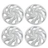 4 Pcs 14 Inch Wheel Hub Cap Universal Fit Silvery Wheel Hub Rim Cover for Cars Trucks Vans