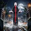 Inflatable Halloween skeleton, 310 cm, with integrated LED lights, spooky decoration for indoor and outdoor use