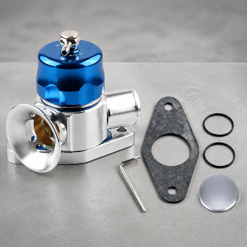 Double Port Turbos Blow Off Valves Metal for Vehicles Turbos Modification, Valves Pack with Trumpet Outlet and Installation Hardwares