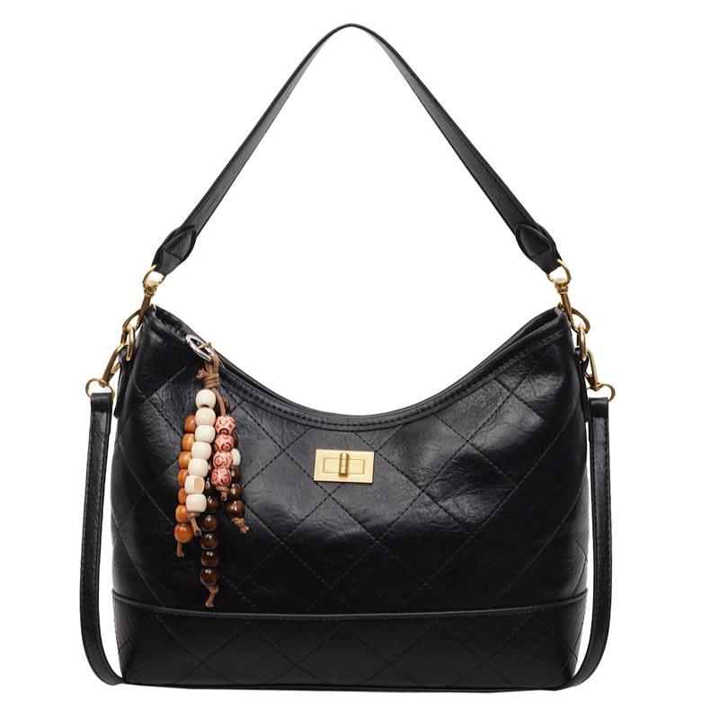 Suede Bag Women's 2025 New High-end Diamond Shoulder Bag Large-capacity Tote Bag Commuter Messenger Bag